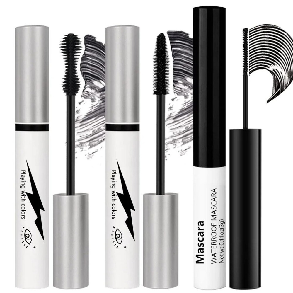 3 Different Classic Everyday Mascaras, Volume and Length‎ Long & Big - Black